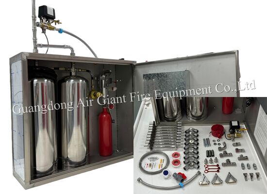 質  Double Bottles Automatic Protection Restaurant Fire Suppression System 工場