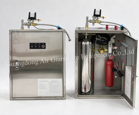 質  Single Bottle Fully Automatic Commercial Kitchen Fire Suppression System 工場