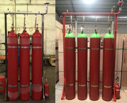 消火活動のための80Ltr 140Ltr Argonite IG55の不活性ガスシステム